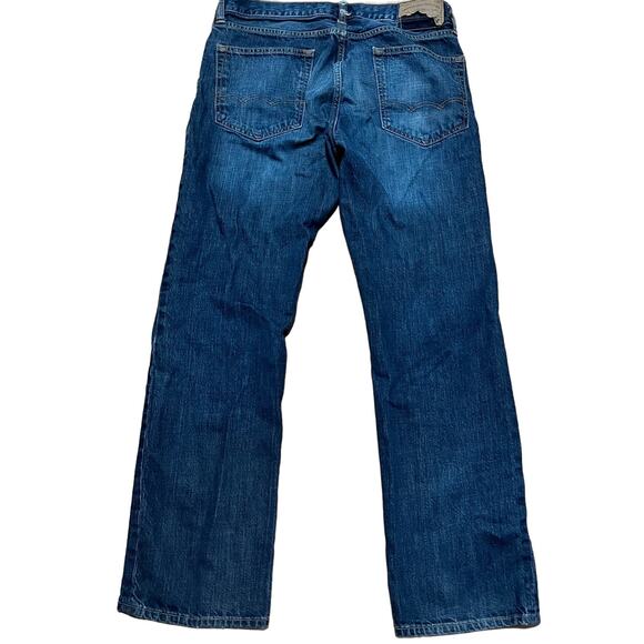 AEO American Eagle Mens Denim Jeans Original Boot 34 x 31 Distressed 100% Cotton - Picture 2 of 6